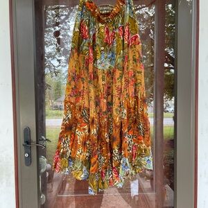 Vintage Patchwork Maxi Skirt